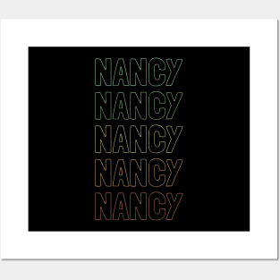 Nancy Name Pattern Posters and Art